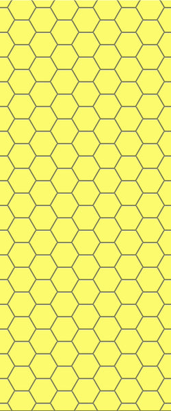 Yellow Hexagon Tile Acrylic Wall Panel 2440mm x 1220mm (3mm Thick) - CladdTech