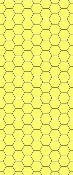 Yellow Hexagon Tile Acrylic Wall Panel 2440mm x 1220mm (3mm Thick) - CladdTech