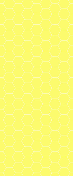 Yellow Hexagon Tile Acrylic Wall Panel 2440mm x 1220mm (3mm Thick) - CladdTech