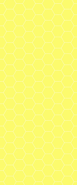 Yellow Hexagon Tile Acrylic Wall Panel 2440mm x 1220mm (3mm Thick) - CladdTech