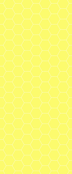 Yellow Hexagon Tile Acrylic Wall Panel 2440mm x 1220mm (3mm Thick) - CladdTech