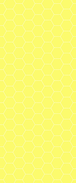 Yellow Hexagon Tile Acrylic Wall Panel 2440mm x 1220mm (3mm Thick) - CladdTech