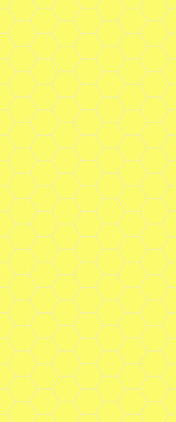 Yellow Hexagon Tile Acrylic Wall Panel 2440mm x 1220mm (3mm Thick) - CladdTech