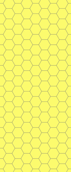 Yellow Hexagon Tile Acrylic Wall Panel 2440mm x 1220mm (3mm Thick) - CladdTech