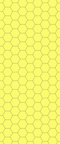 Yellow Hexagon Tile Acrylic Wall Panel 2440mm x 1220mm (3mm Thick) - CladdTech