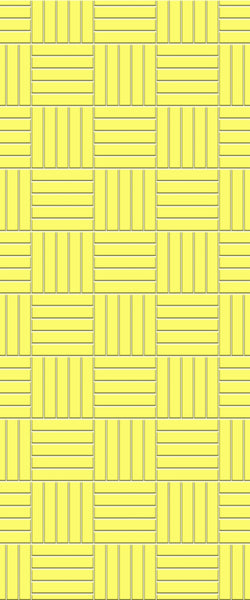 Yellow Mosaic Tile Acrylic Shower Panel 2440mm x 1220mm ( 3mm Thick) - CladdTech