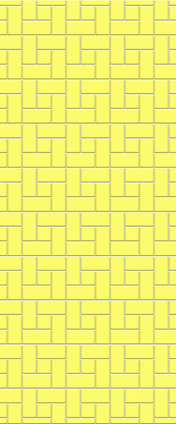 Yellow Windmill Tile Acrylic Shower Panel 2440mm x 1220mm ( 3mm Thick) - CladdTech
