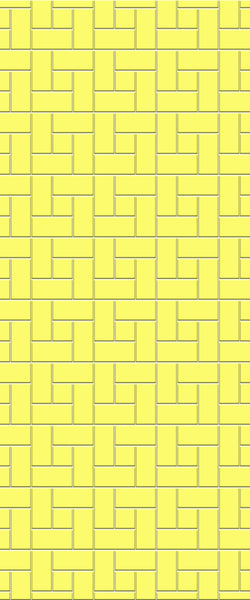 Yellow Windmill Tile Acrylic Shower Panel 2440mm x 1220mm ( 3mm Thick) - CladdTech