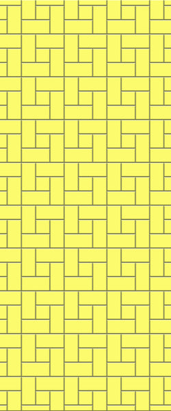 Yellow Windmill Tile Acrylic Shower Panel 2440mm x 1220mm ( 3mm Thick) - CladdTech