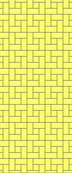 Yellow Windmill Tile Acrylic Shower Panel 2440mm x 1220mm ( 3mm Thick) - CladdTech