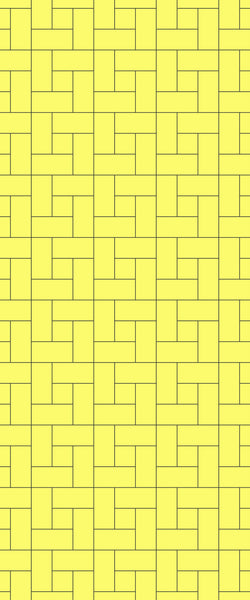 Yellow Windmill Tile Acrylic Shower Panel 2440mm x 1220mm ( 3mm Thick) - CladdTech