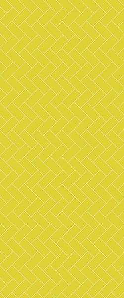 Yellow Diagonal Herringbone Tile Acrylic Shower Wall Panel 2440mm x 1220mm (3mm Thick) - CladdTech