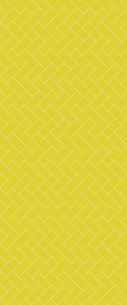 Yellow Diagonal Herringbone Tile Acrylic Shower Wall Panel 2440mm x 1220mm (3mm Thick) - CladdTech