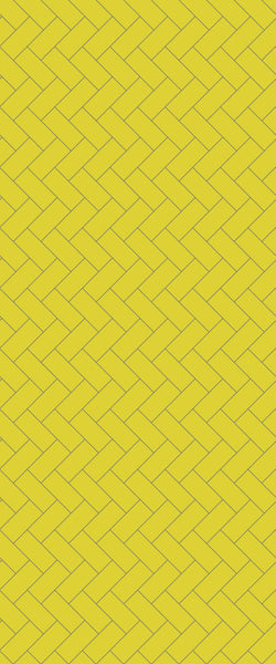 Yellow Diagonal Herringbone Tile Acrylic Shower Wall Panel 2440mm x 1220mm (3mm Thick) - CladdTech