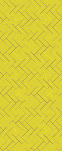 Yellow Diagonal Herringbone Tile Acrylic Shower Wall Panel 2440mm x 1220mm (3mm Thick) - CladdTech