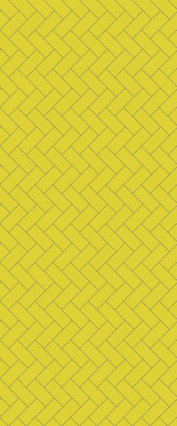 Yellow Diagonal Herringbone Tile Acrylic Shower Wall Panel 2440mm x 1220mm (3mm Thick) - CladdTech