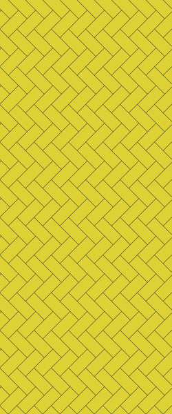 Yellow Diagonal Herringbone Tile Acrylic Shower Wall Panel 2440mm x 1220mm (3mm Thick) - CladdTech