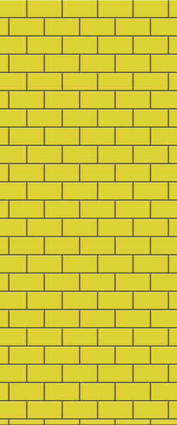 Yellow Subway Tile Acrylic Shower Wall Panel 2440mm x 1220mm ( 3mm Thick) - CladdTech