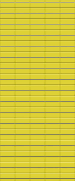 Yellow Horizontal Block Tile Acrylic Shower Panel 2440mm x 1220mm (3mm Thick) - CladdTech
