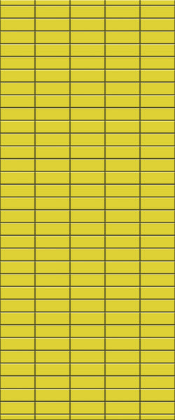 Yellow Horizontal Block Tile Acrylic Shower Panel 2440mm x 1220mm (3mm Thick) - CladdTech