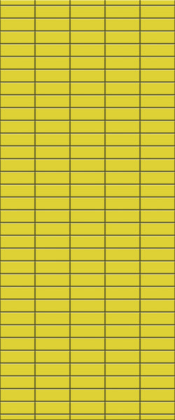 Yellow Horizontal Block Tile Acrylic Shower Panel 2440mm x 1220mm (3mm Thick) - CladdTech