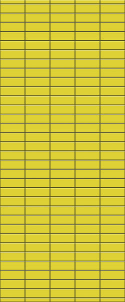 Yellow Horizontal Block Tile Acrylic Shower Panel 2440mm x 1220mm (3mm Thick) - CladdTech