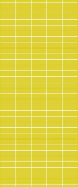 Yellow Horizontal Block Tile Acrylic Shower Panel 2440mm x 1220mm (3mm Thick) - CladdTech