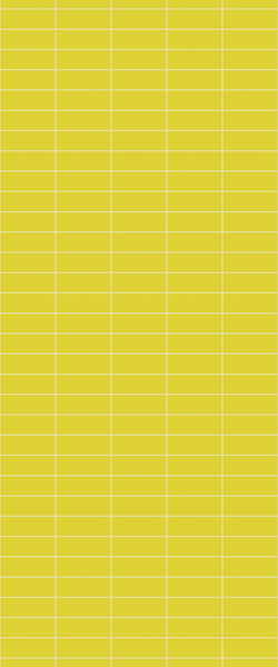 Yellow Horizontal Block Tile Acrylic Shower Panel 2440mm x 1220mm (3mm Thick) - CladdTech