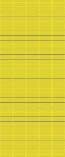 Yellow Horizontal Block Tile Acrylic Shower Panel 2440mm x 1220mm (3mm Thick) - CladdTech