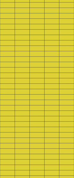 Yellow Horizontal Block Tile Acrylic Shower Panel 2440mm x 1220mm (3mm Thick) - CladdTech