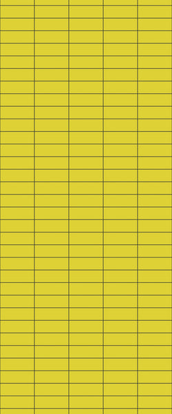 Yellow Horizontal Block Tile Acrylic Shower Panel 2440mm x 1220mm (3mm Thick) - CladdTech