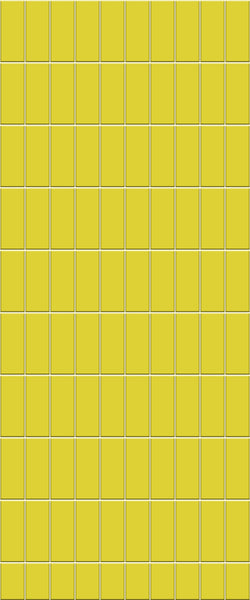 Yellow Vertical Block Tile Acrylic Shower Panel 2440mm x 1220mm ( 3mm Thick) - CladdTech