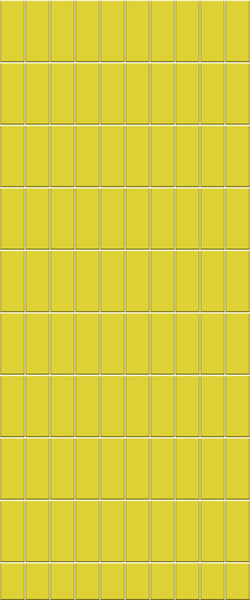 Yellow Vertical Block Tile Acrylic Shower Panel 2440mm x 1220mm ( 3mm Thick) - CladdTech