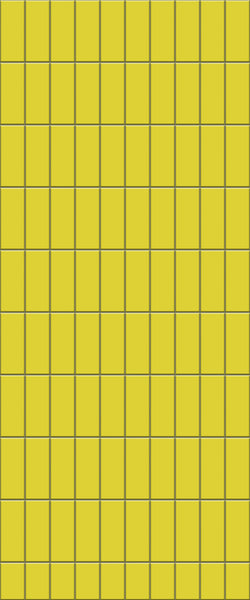 Yellow Vertical Block Tile Acrylic Shower Panel 2440mm x 1220mm ( 3mm Thick) - CladdTech