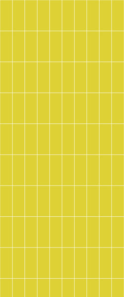 Yellow Vertical Block Tile Acrylic Shower Panel 2440mm x 1220mm ( 3mm Thick) - CladdTech
