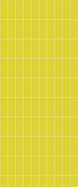 Yellow Vertical Block Tile Acrylic Shower Panel 2440mm x 1220mm ( 3mm Thick) - CladdTech