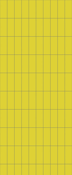 Yellow Vertical Block Tile Acrylic Shower Panel 2440mm x 1220mm ( 3mm Thick) - CladdTech