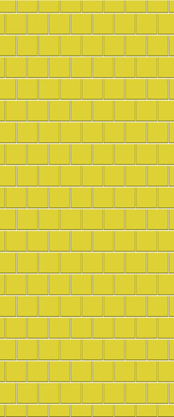 Yellow Large Square's Tile Acrylic Shower Wall Panel 2440mm x 1220mm ( 3mm Thick) - CladdTech