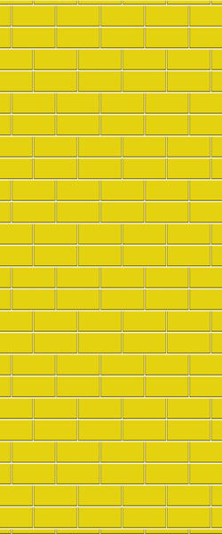 Yellow Brickbond Tile Acrylic Shower Wall Panel 2440mm x 1220mm ( 3mm Thick) - CladdTech