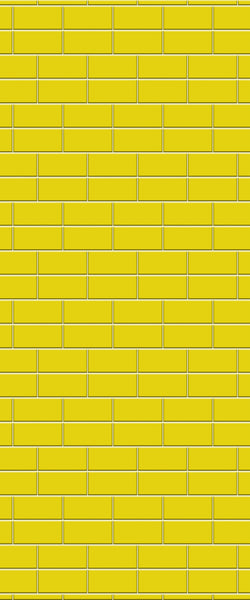 Yellow Brickbond Tile Acrylic Shower Wall Panel 2440mm x 1220mm ( 3mm Thick) - CladdTech