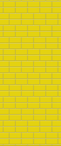 Yellow Brickbond Tile Acrylic Shower Wall Panel 2440mm x 1220mm ( 3mm Thick) - CladdTech