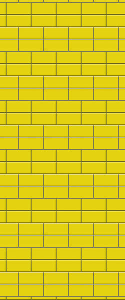 Yellow Brickbond Tile Acrylic Shower Wall Panel 2440mm x 1220mm ( 3mm Thick) - CladdTech