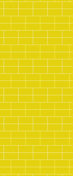 Yellow Brickbond Tile Acrylic Shower Wall Panel 2440mm x 1220mm ( 3mm Thick) - CladdTech