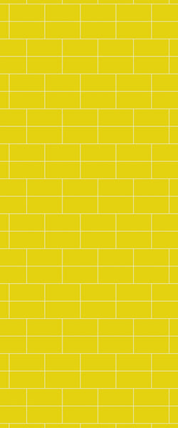 Yellow Brickbond Tile Acrylic Shower Wall Panel 2440mm x 1220mm ( 3mm Thick) - CladdTech