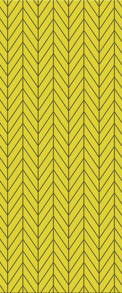 Yellow Chevron Tile Acrylic Shower Panel 2440mm x 1220mm ( 3mm Thick)