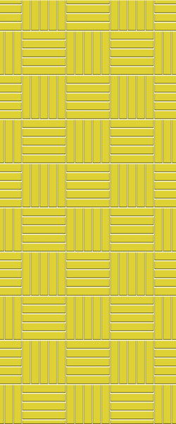 Yellow Mosaic Tile Acrylic Shower Panel 2440mm x 1220mm ( 3mm Thick) - CladdTech