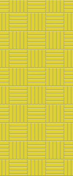 Yellow Mosaic Tile Acrylic Shower Panel 2440mm x 1220mm ( 3mm Thick) - CladdTech