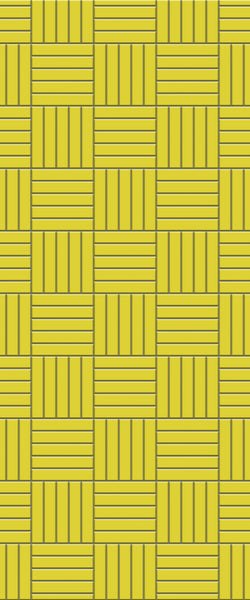 Yellow Mosaic Tile Acrylic Shower Panel 2440mm x 1220mm ( 3mm Thick) - CladdTech