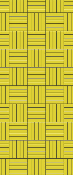 Yellow Mosaic Tile Acrylic Shower Panel 2440mm x 1220mm ( 3mm Thick) - CladdTech