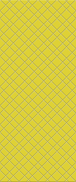 Yellow Basket Weave Tile Acrylic Shower Panel 2440mm x 1220mm ( 3mm Thick) - CladdTech